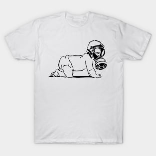 child in gas mask T-Shirt